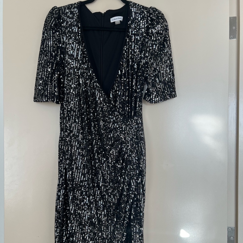 Calvin Klein sequenced dress